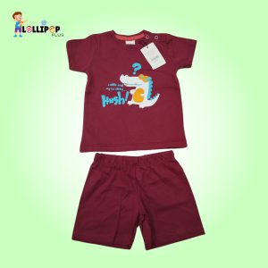 Boys T-Shirt Set | Wine