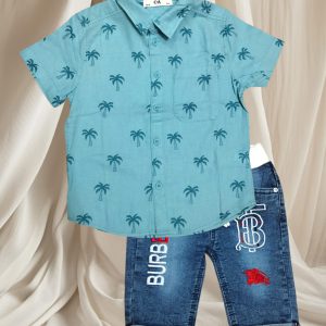 Shirt & denim 3Q pant 02